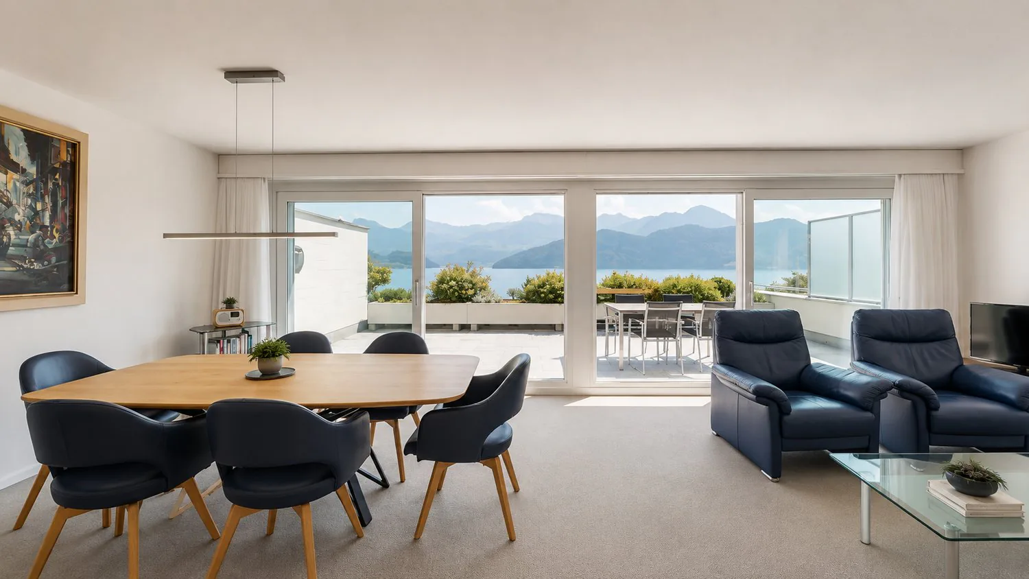 Vivere a Weggis con accesso privato al lago – appartamento terrazza attraente sul lago di Lucerna