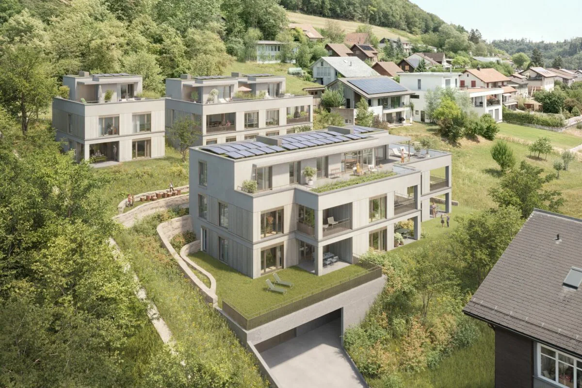 3.5-Room Garden Apartment - UNTERDORF MÖNTHAL - Contemporary Architecture in the Heart of Nature