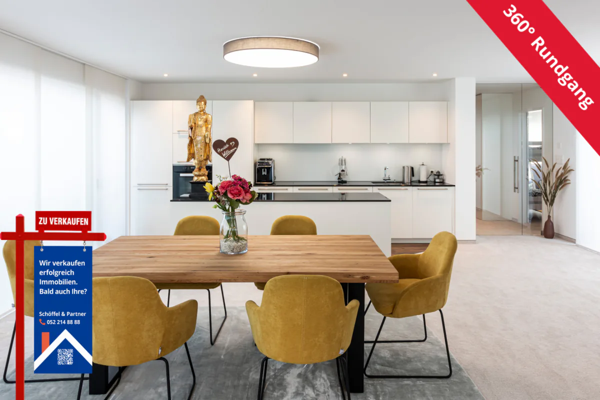 Exclusive 3.5-room attic apartment with large terrace