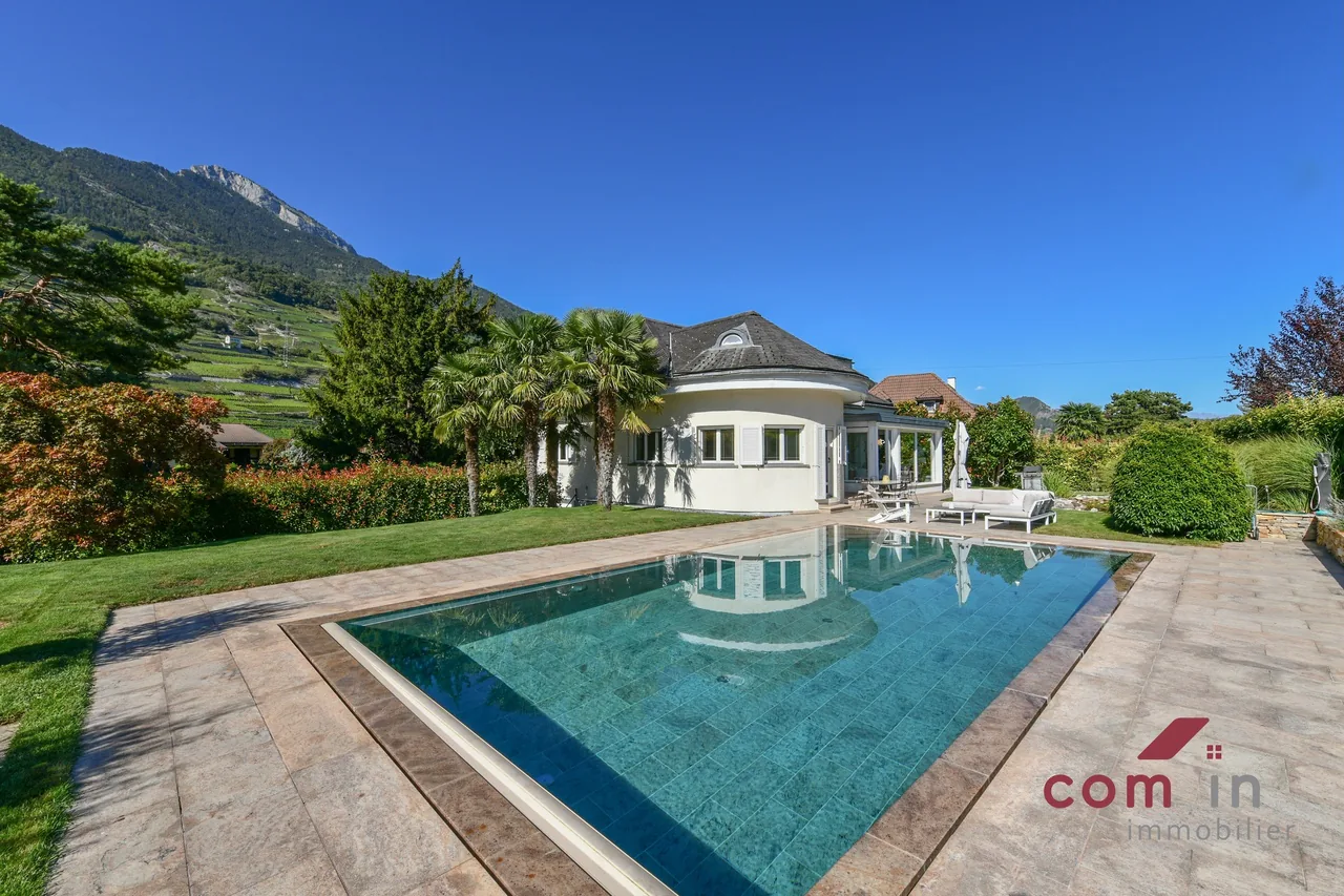 VETROZ, wunderschöne Villa mit absoluter Ruhe - Pool