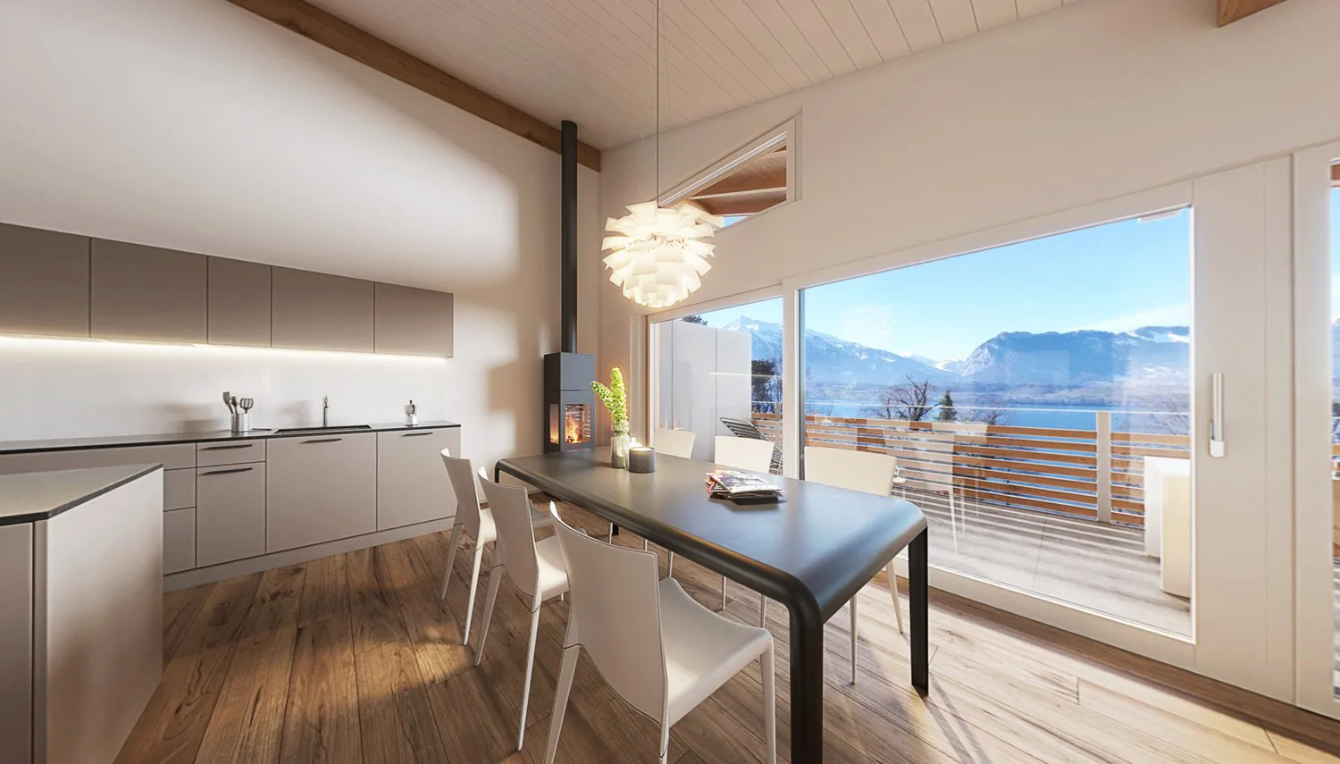 Nouvelle construction d'un appartement de 4,5 pièces au dernier étage à Gunten