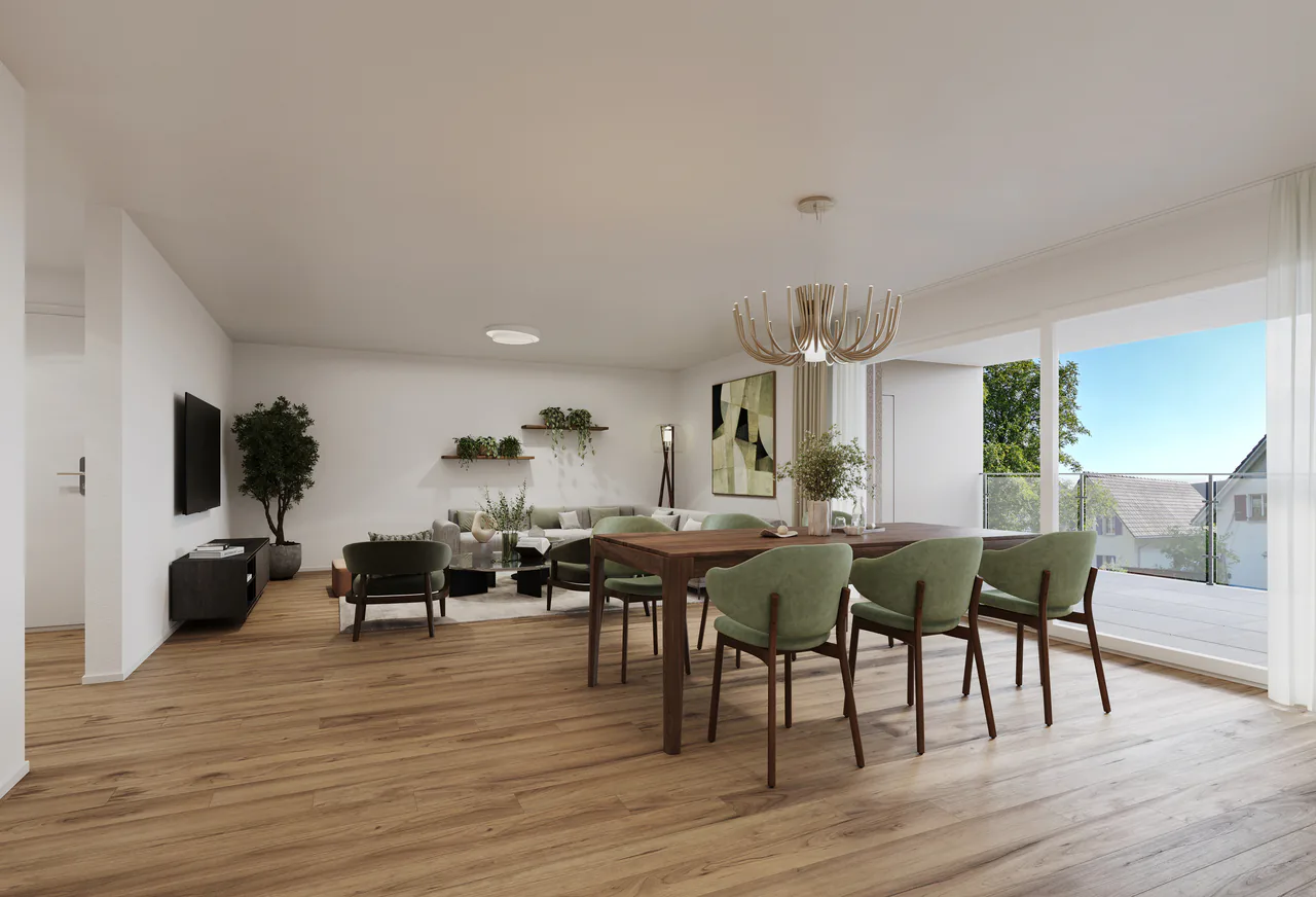 Appartamento 4.5 locali C/D, al piano superiore, 122m² di superficie abitabile netta e 38m² di balcone