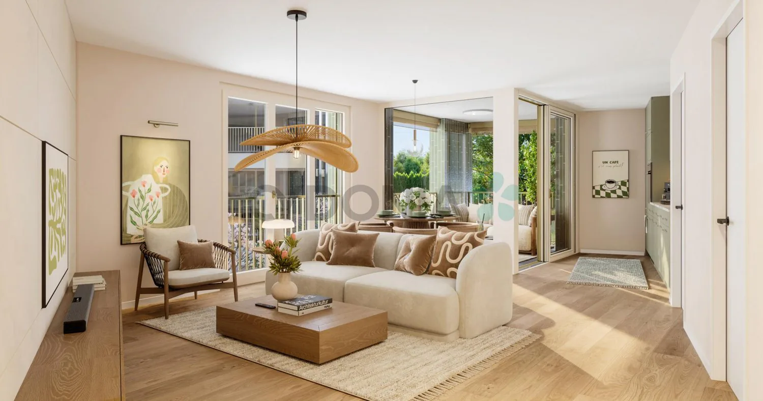 Appartement neuf de 2.5 pièces de 62 m² PPE avec loggia .