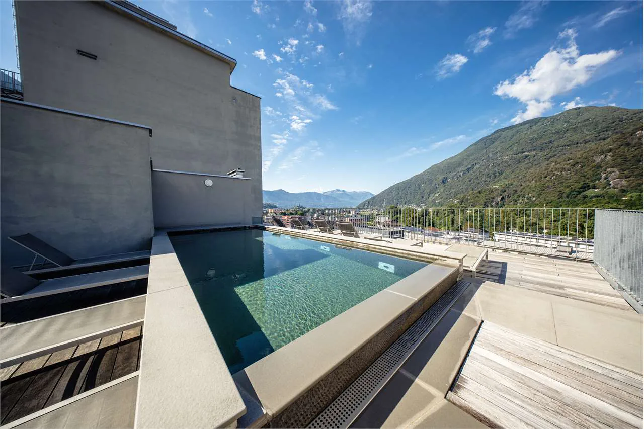 2.5 rooms modern apartment with pool and Alpine view - Arbedo