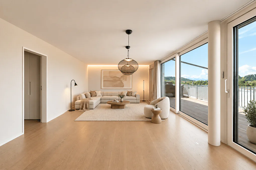 Appartamento attico esclusivo con grande terrazza soleggiata e vista panoramica