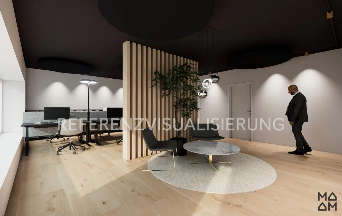 Office and commercial space with attractive attic apartment