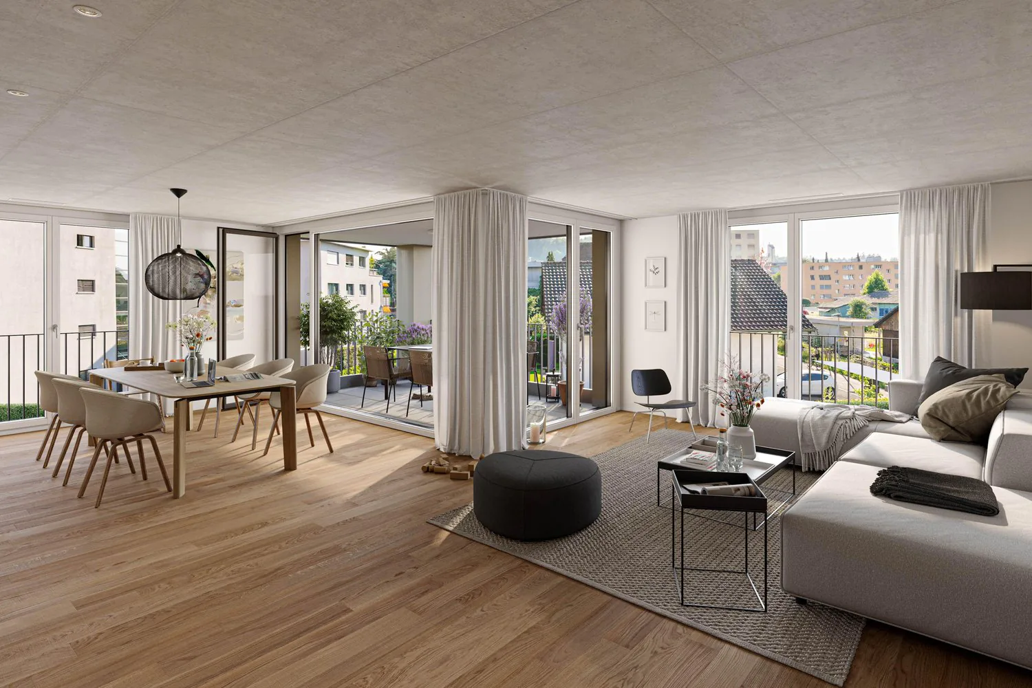Central and yet quiet 5.5-room apartments in owner-occupier standard