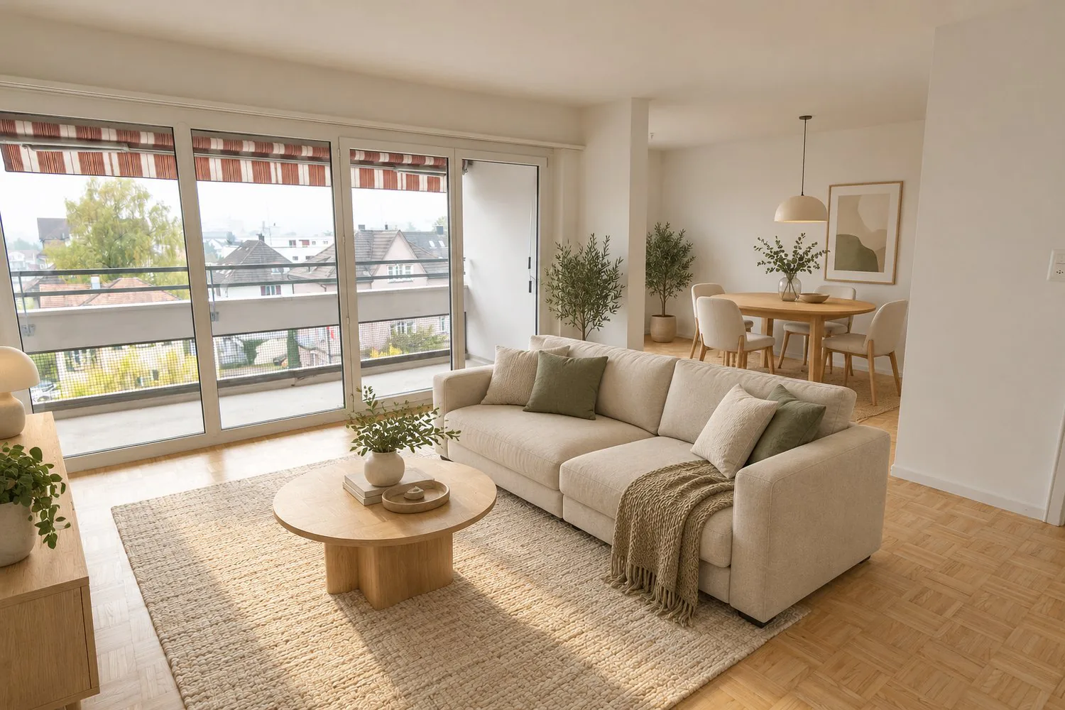 Charming 3.5-room apartment with balcony and beautiful view in Wil SG