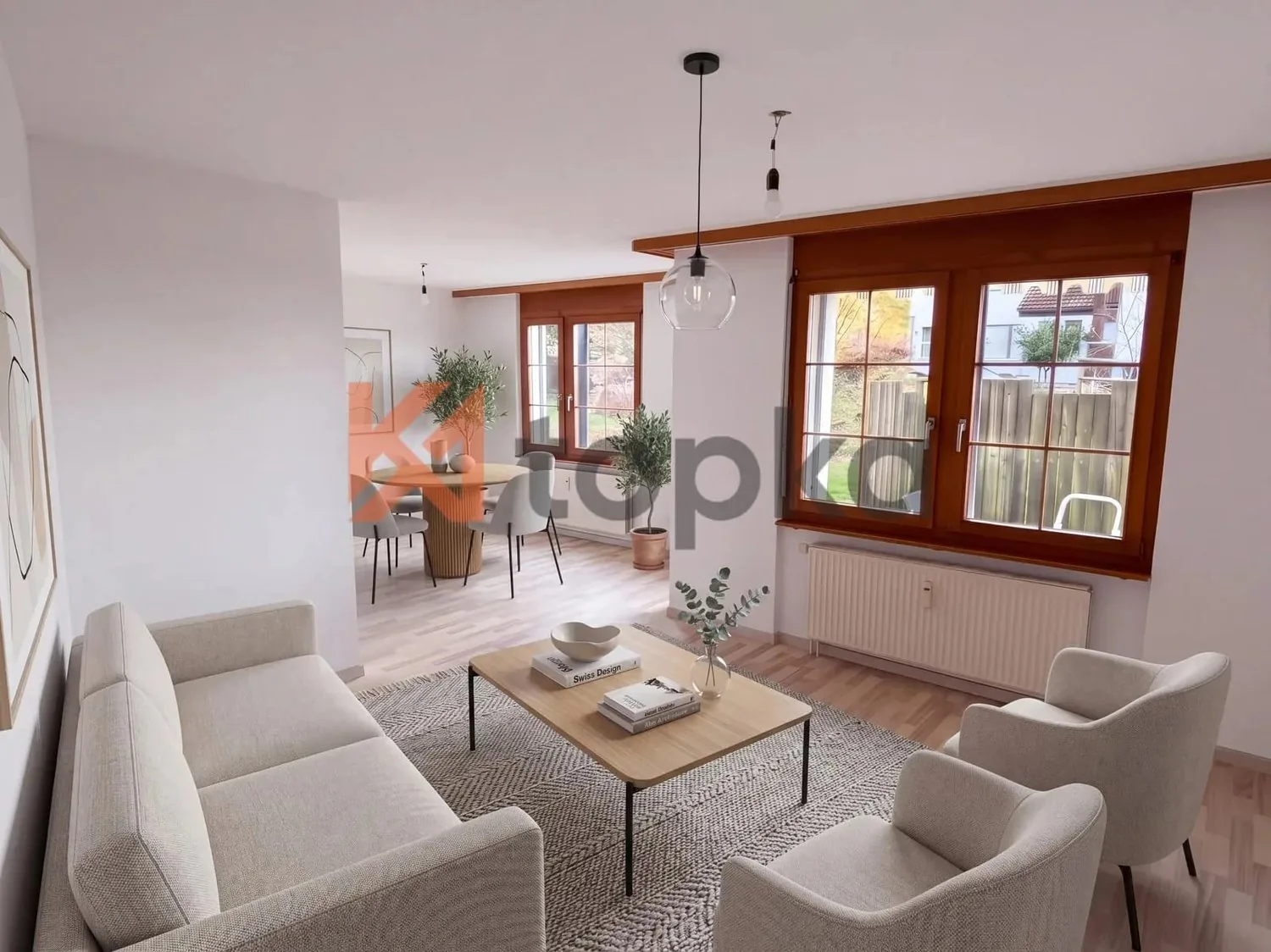4.5-Zimmer-Gartenwohnung mit gedeckter Terrasse in Wald AR mieten