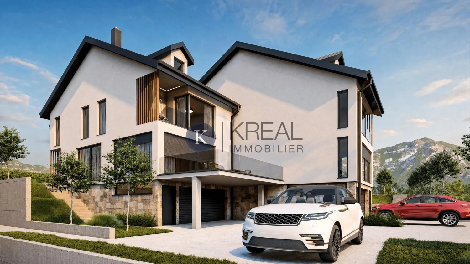 Neue Reihenvilla mit 7,5 Zimmern ? 203 m² Wohnfläche