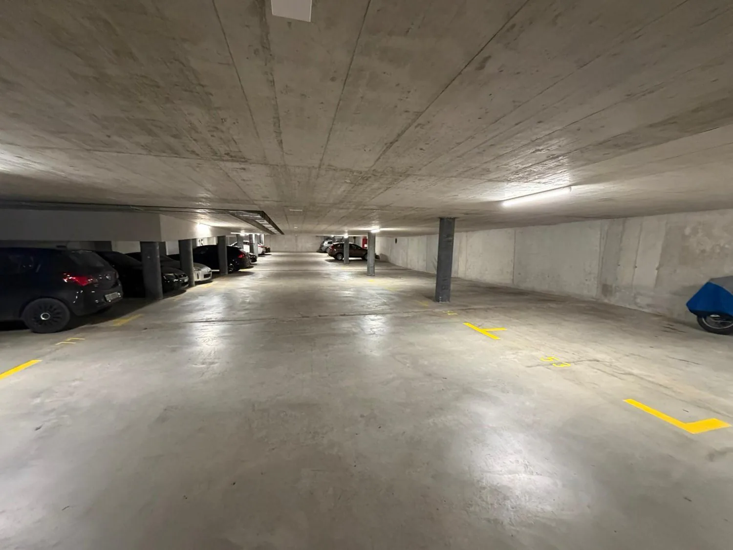 Parking space No. 55 in modern residential building on Panoramaweg