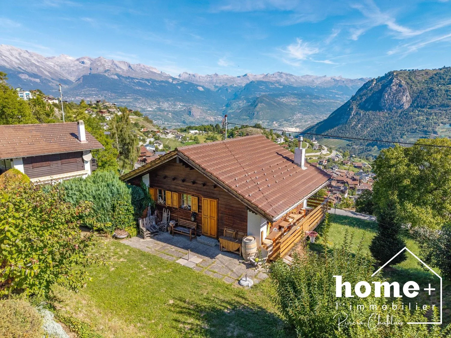 Chalet individuale di 4,5 locali con panorama eccezionale, a 10 minuti da Sion
