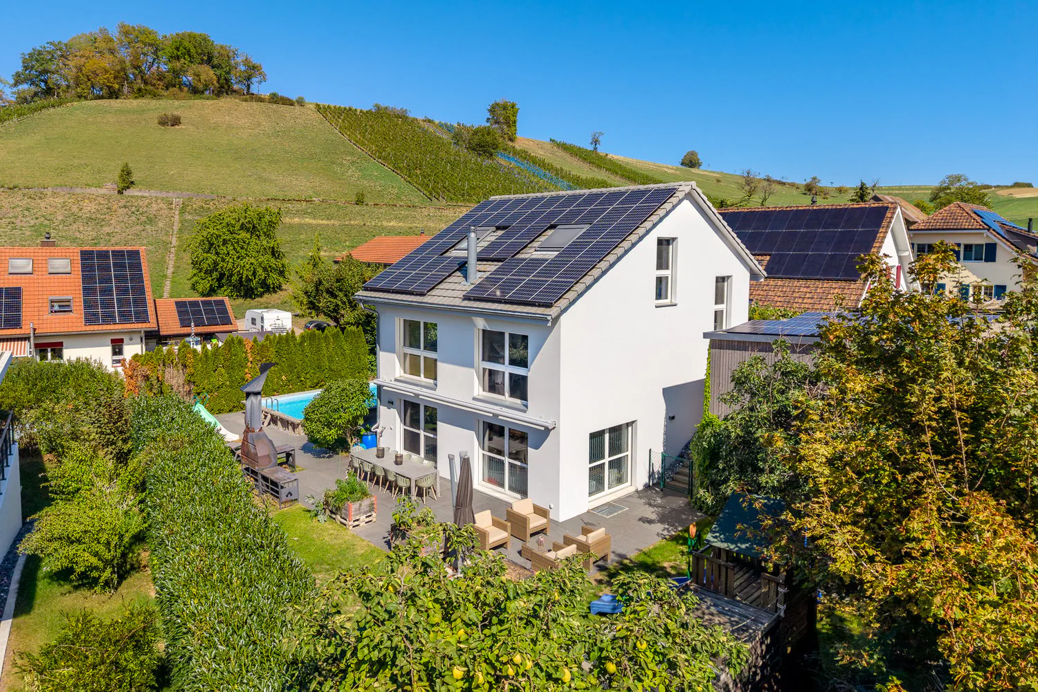 Freistehendes 7.5-Zimmer-Einfamlienhaus mit Pool und tollem Umschwung