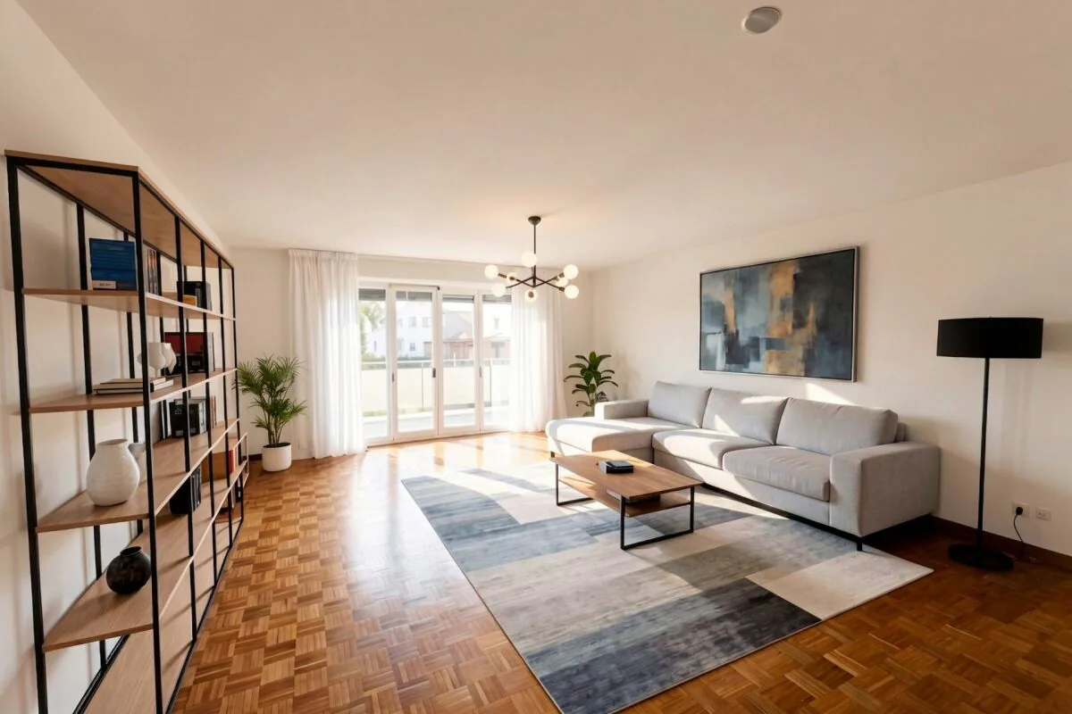 Beautiful cross apartment with 4.5 rooms - With large balcony in Farvagny-le-Grand