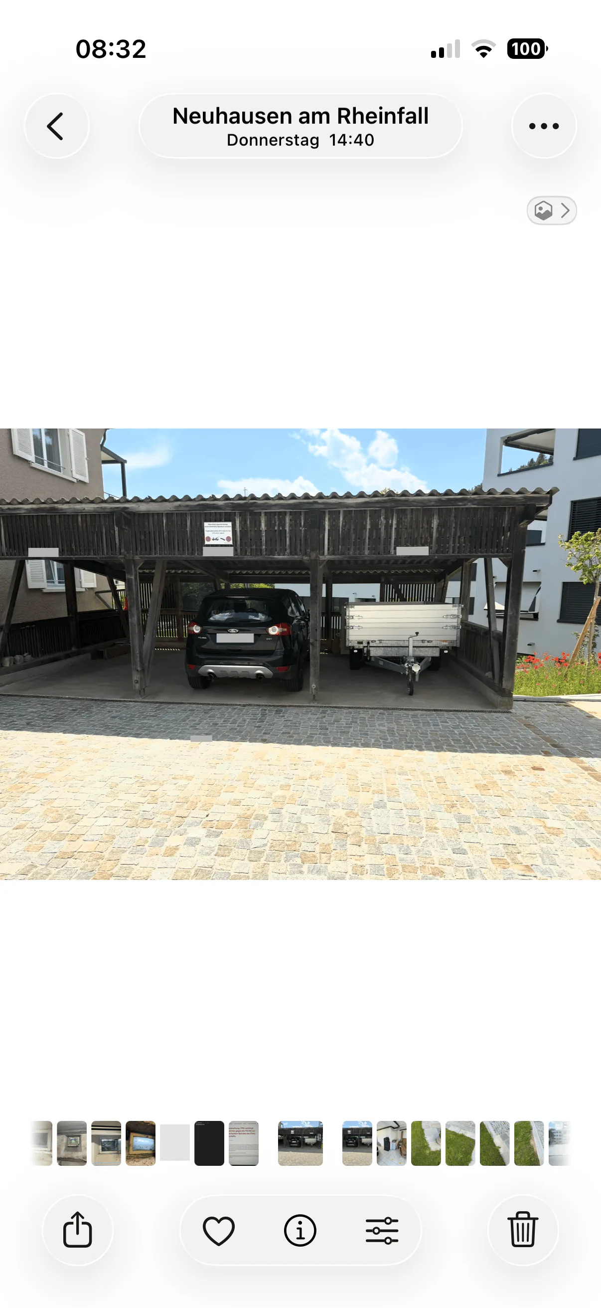Carport mit Lademöglichkeit für E Auto an der Engestrasse 35 in Neuhausen zu vermieten