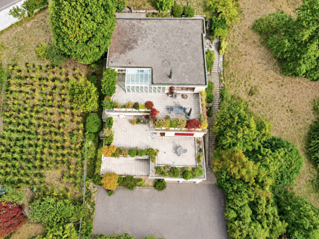 At the top, sunny with a wonderful view and privacy