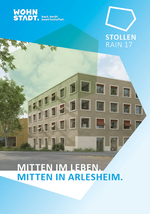 Appartement neuf de 2,5 pièces avec balcon au centre d'Arlesheim