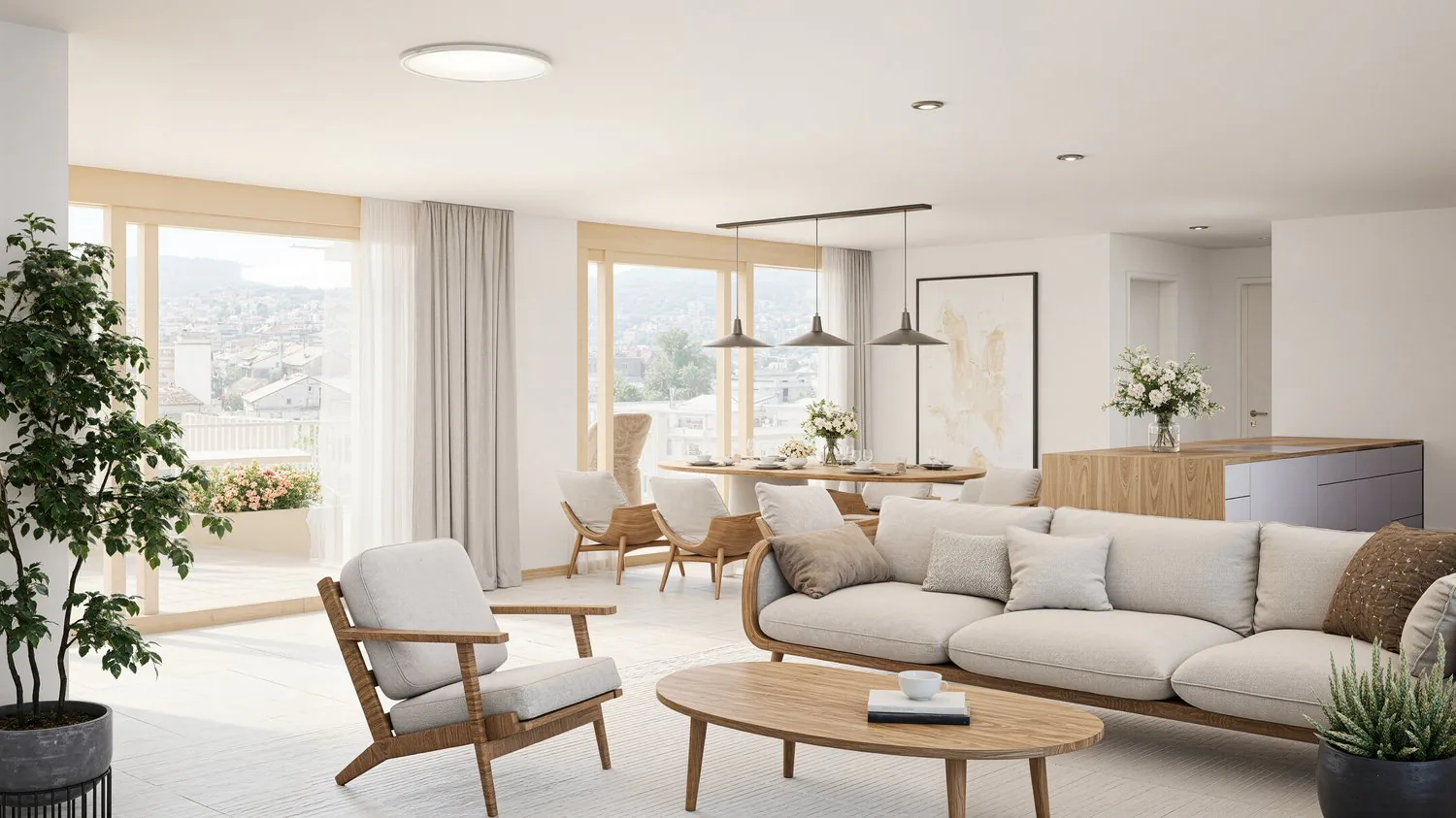 Grosszügige 5.5-Zimmer-Neubauwohnung mit Balkon oder Garten