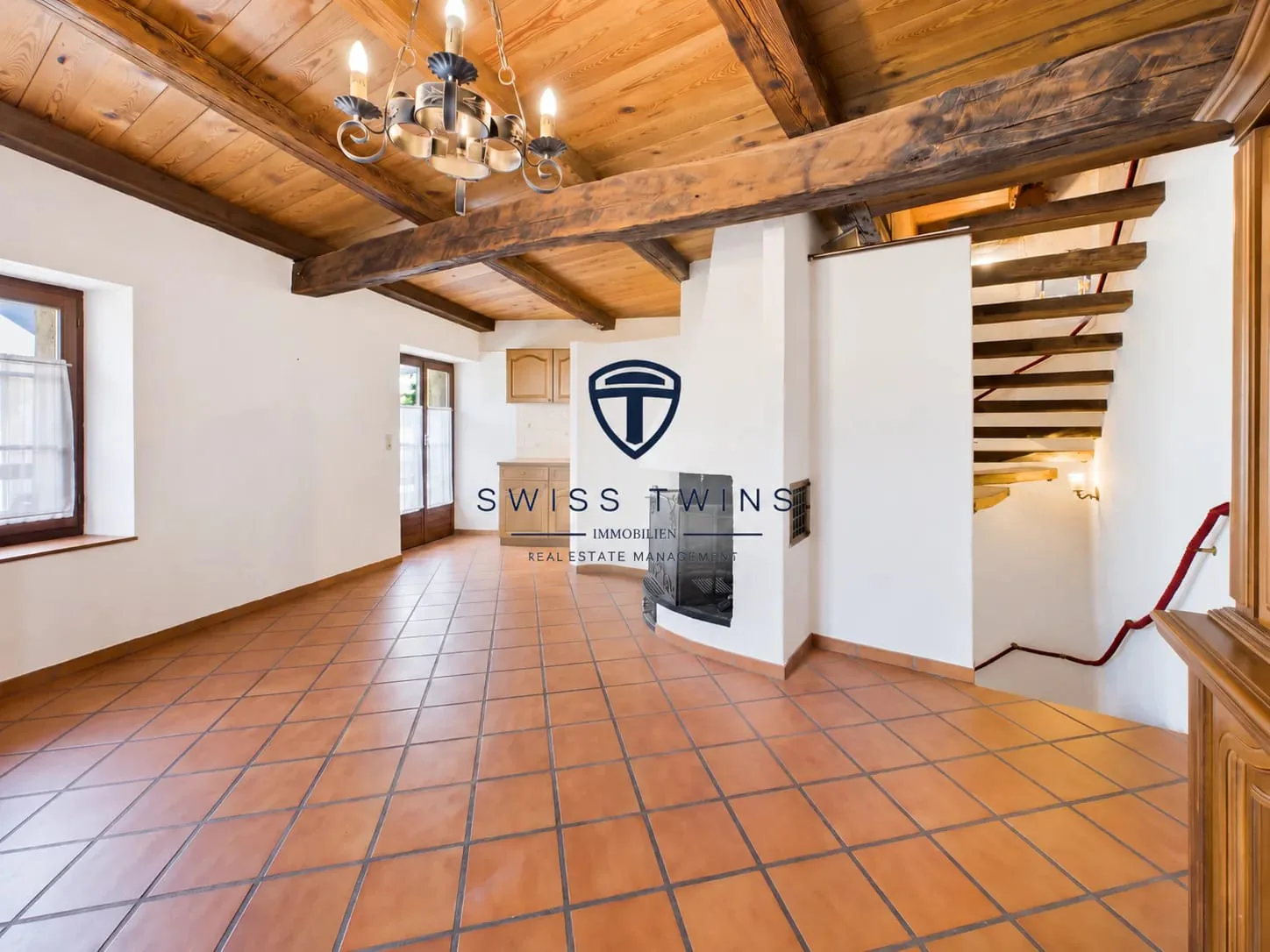 Historic Charm with Mountain View - 3.5-Room Semi-Detached House in Preonzo for Sale