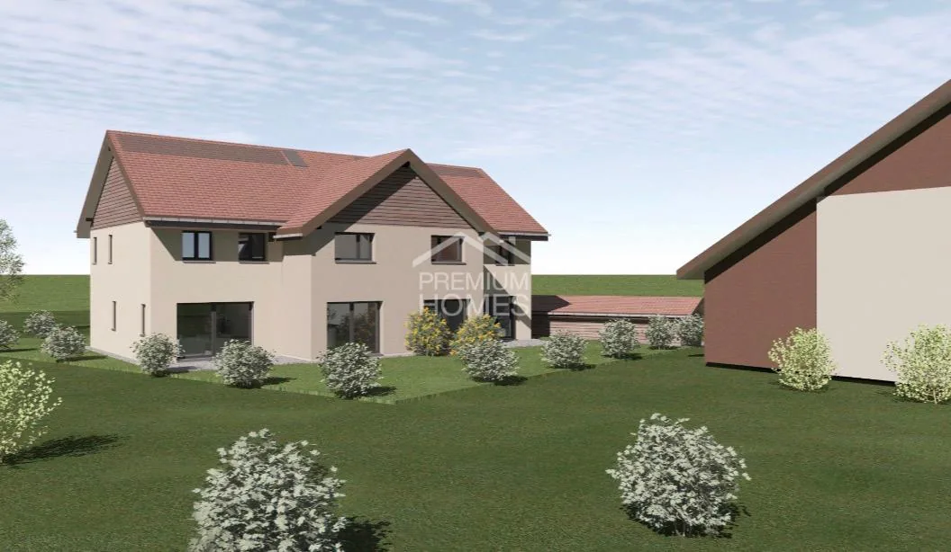 Terrain à bâtir à vendre à Chenens - Projet autorisé de 2 villas indiv