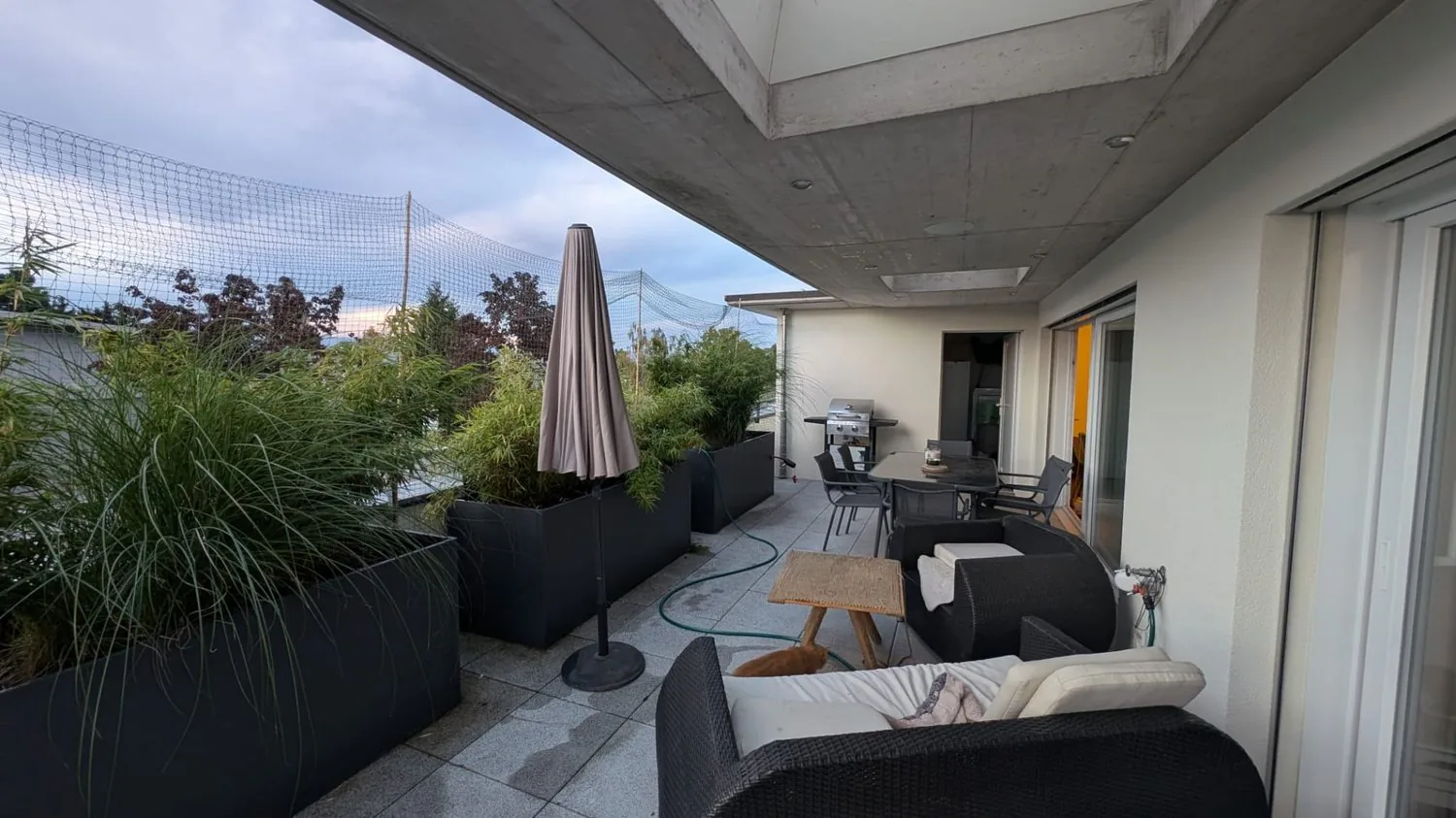 WITH A LARGE TERRACE AND A LARGE GARDEN