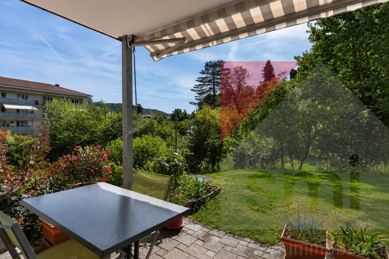 Appartement de 3,5 pièces avec jardin entre Fribourg et Bern