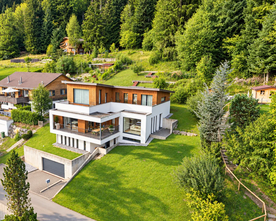In harmony with nature: Modern retreat in Eigenthal