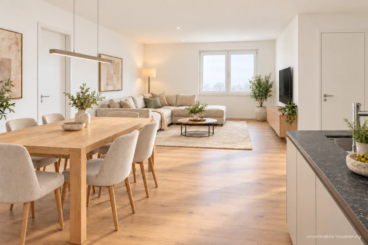 4.5-room attic apartment with sun terrace