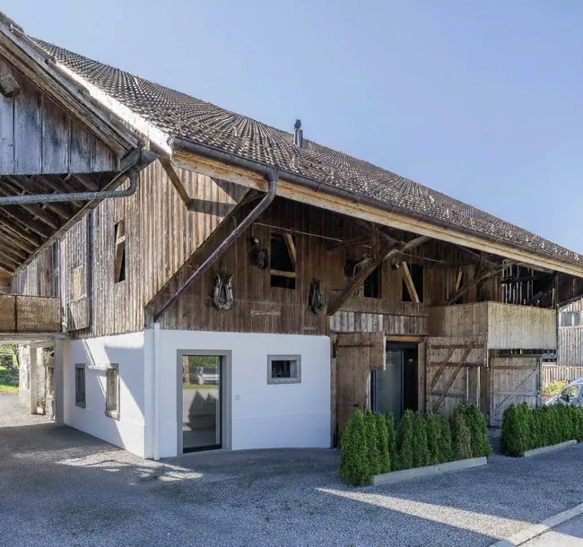 Living and working in a converted barn from 2020