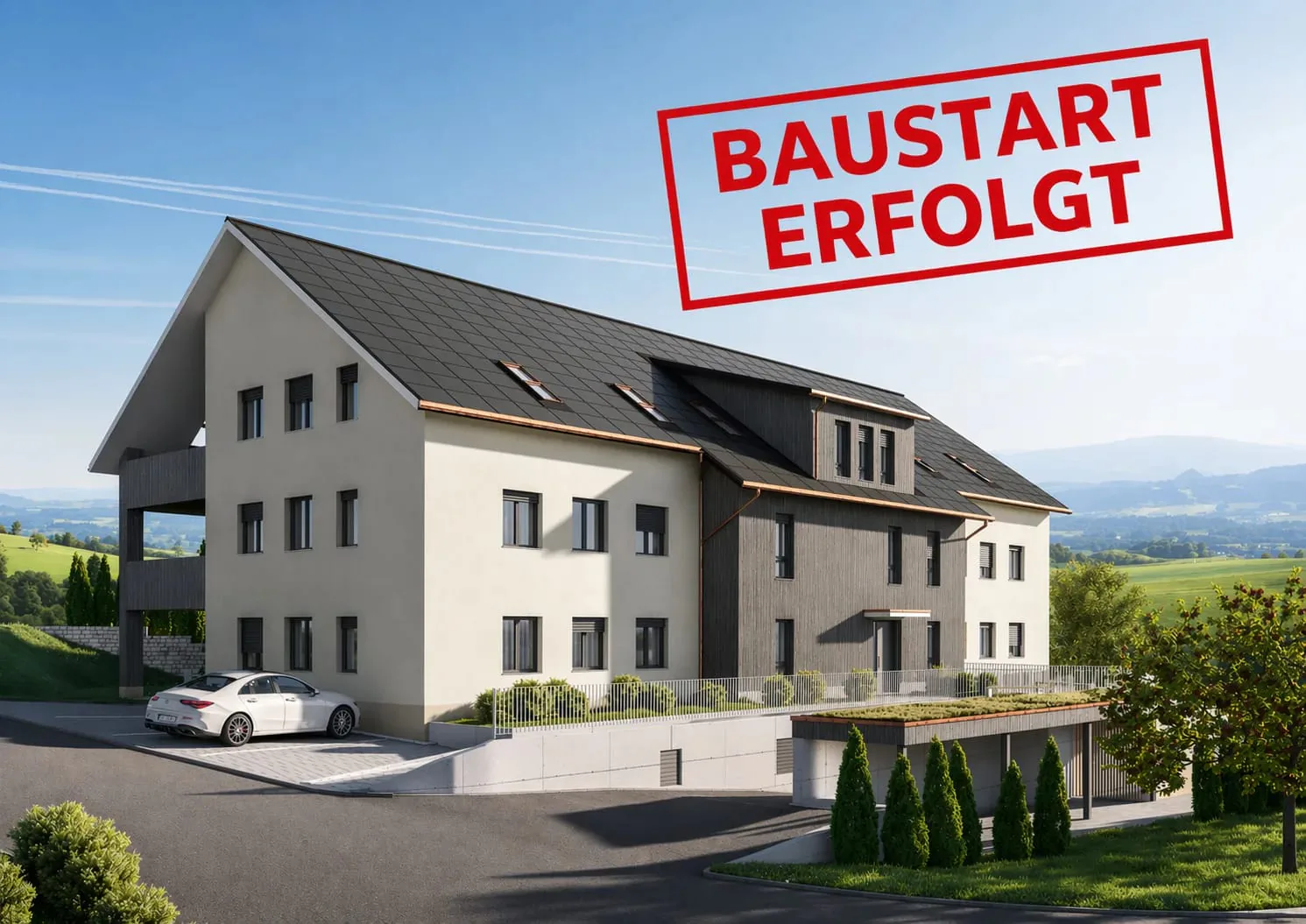 Helle 4.5-Zimmer-Wohnung mit Balkon in Gansingen mieten