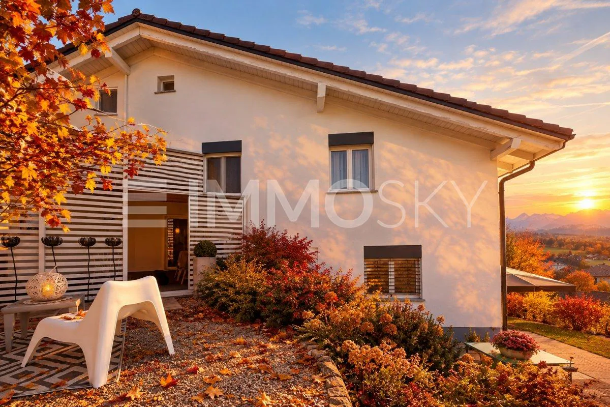 Charmantes Villa in einer raren Umgebung nahe der Bahnlinie Bern-Genf